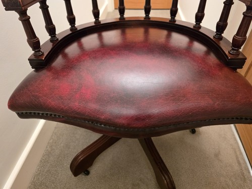 Captains chair dark wood - captains, frame
