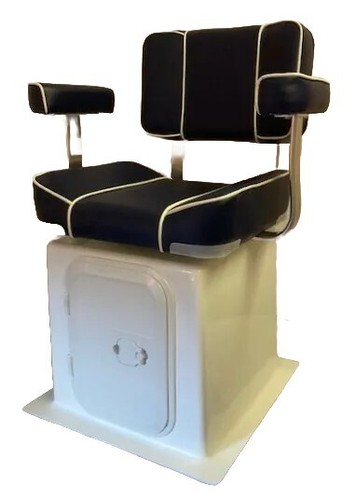 Navy captains boat seat - navy,